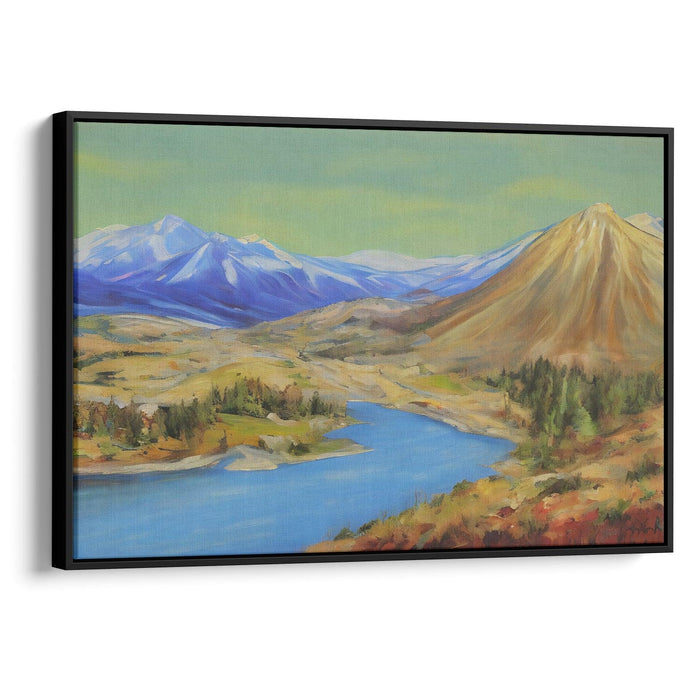 Realism Mount St. Helens Print - Canvas Art Print by Kanvah