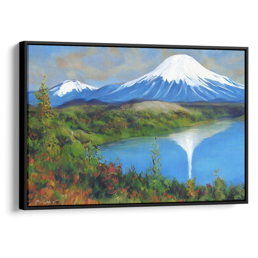 Realism Mount St. Helens Print - Canvas Art Print by Kanvah