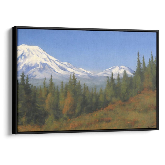 Realism Mount St. Helens Print - Canvas Art Print by Kanvah