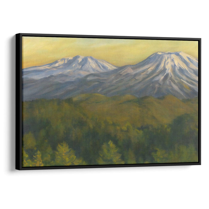 Realism Mount St. Helens Print - Canvas Art Print by Kanvah