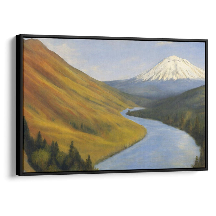 Realism Mount St. Helens Print - Canvas Art Print by Kanvah