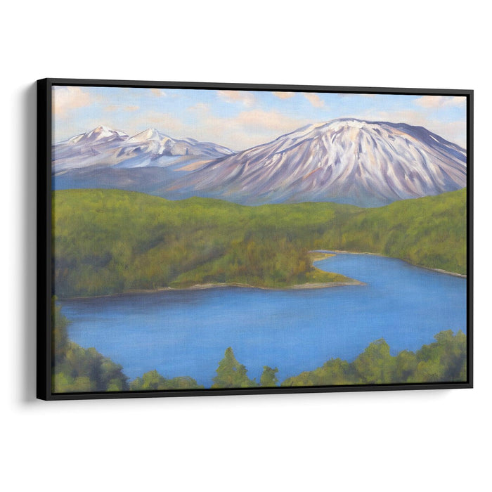 Realism Mount St. Helens Print - Canvas Art Print by Kanvah