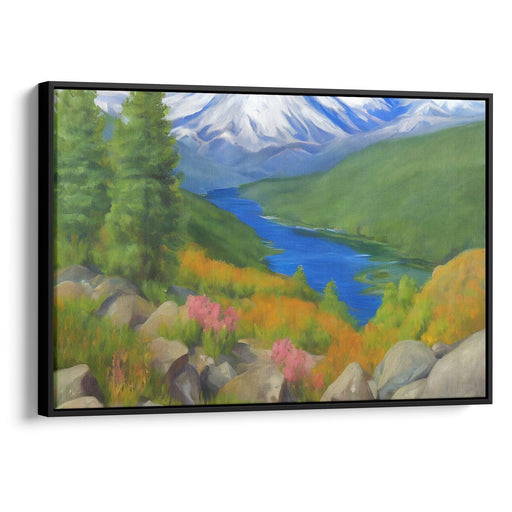 Realism Mount St. Helens Print - Canvas Art Print by Kanvah