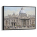 Realism Colonnade of St. Peter's Basilica Print - Canvas Art Print by Kanvah