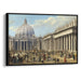 Realism Colonnade of St. Peter's Basilica Print - Canvas Art Print by Kanvah