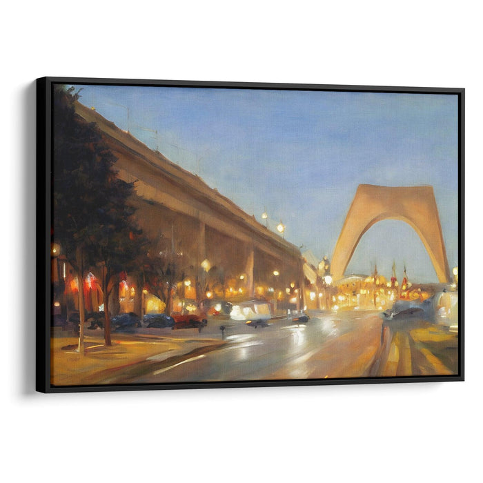 Realism St. Louis Arch Print - Canvas Art Print by Kanvah