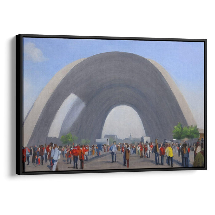 Realism St. Louis Arch Print - Canvas Art Print by Kanvah