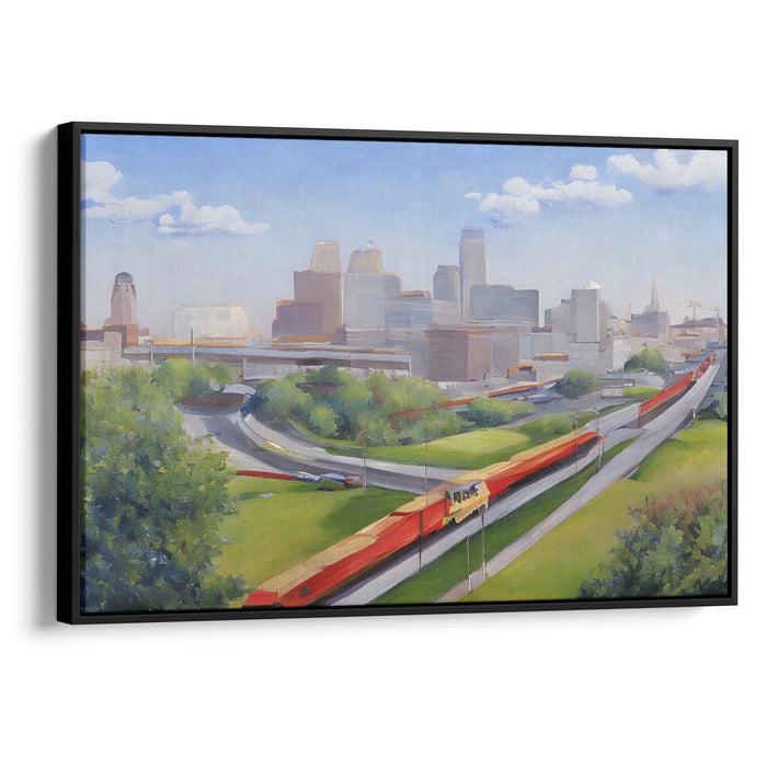 Realism St. Louis Arch Print - Canvas Art Print by Kanvah