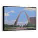 Realism St. Louis Arch Print - Canvas Art Print by Kanvah