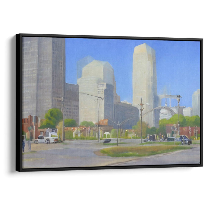 Realism St. Louis Arch Print - Canvas Art Print by Kanvah