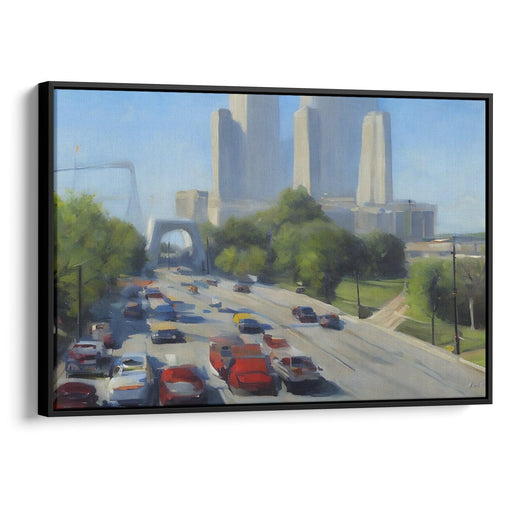 Realism St. Louis Arch Print - Canvas Art Print by Kanvah