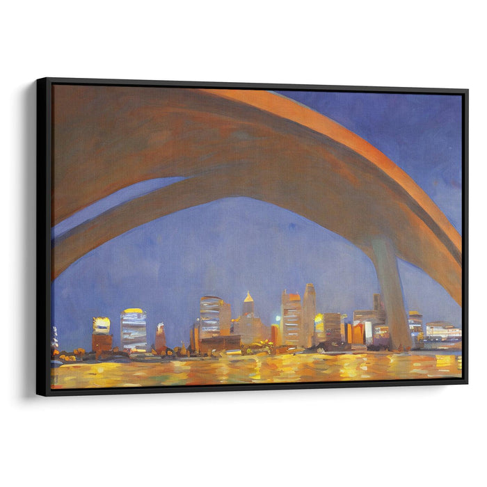 Realism St. Louis Arch Print - Canvas Art Print by Kanvah