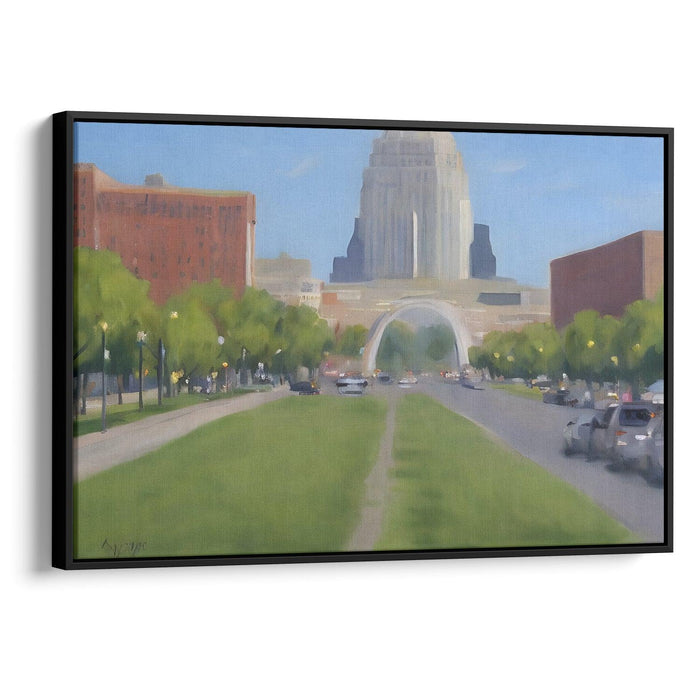 Realism St. Louis Arch Print - Canvas Art Print by Kanvah