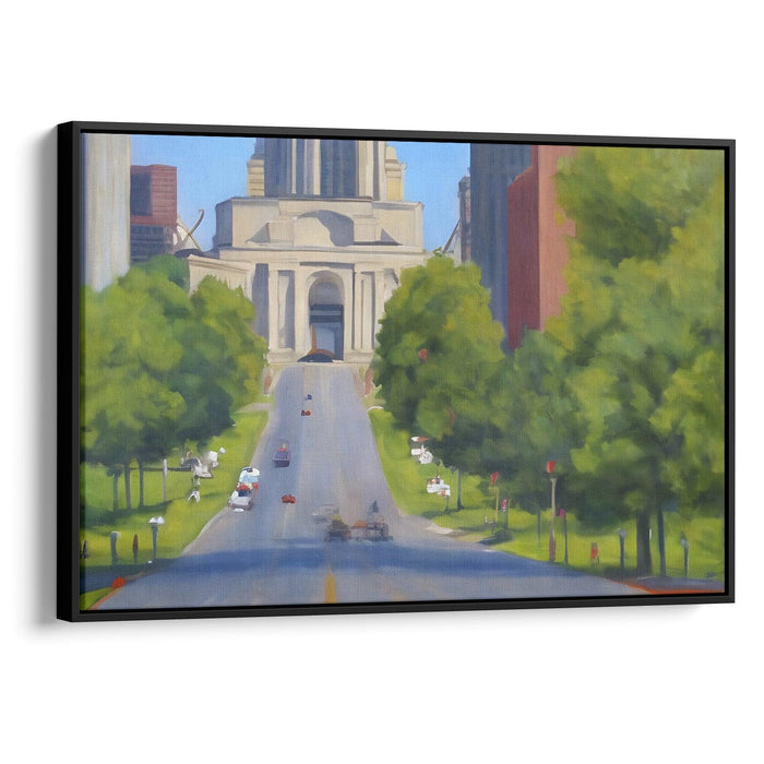 Realism St. Louis Arch Print - Canvas Art Print by Kanvah