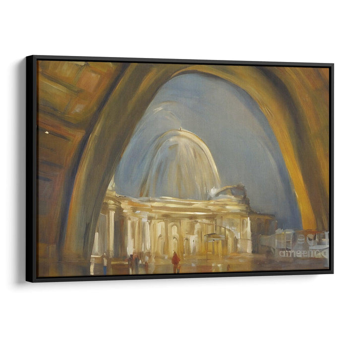 Realism St. Louis Arch Print - Canvas Art Print by Kanvah