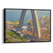 Realism St. Louis Arch Print - Canvas Art Print by Kanvah