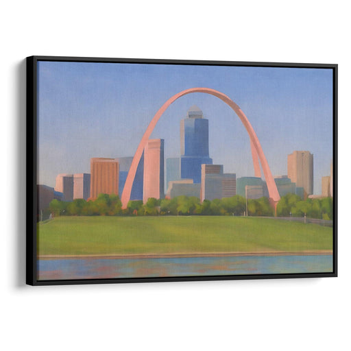 Realism St. Louis Arch Print - Canvas Art Print by Kanvah