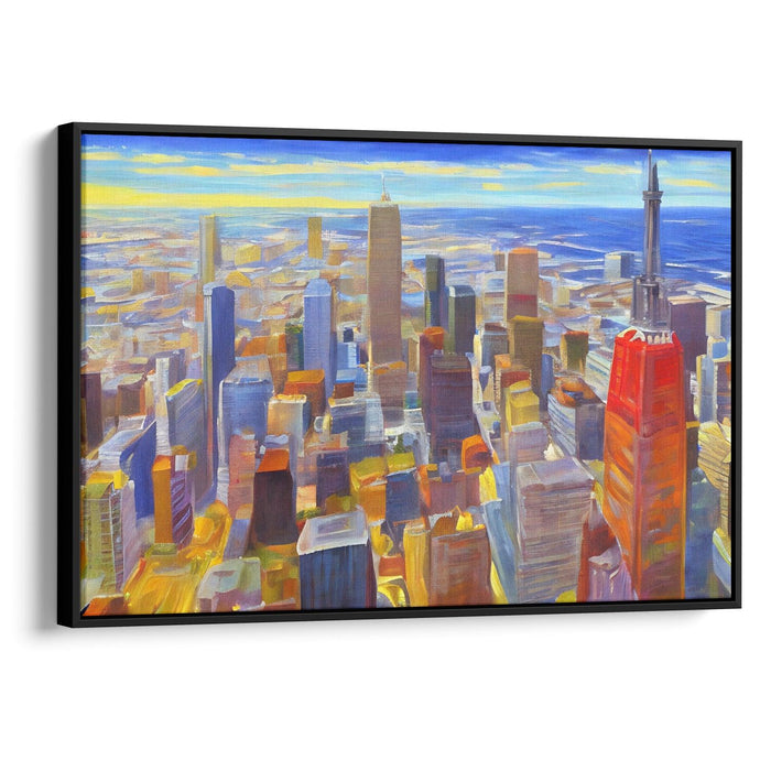 Realism Willis Tower Print - Canvas Art Print by Kanvah