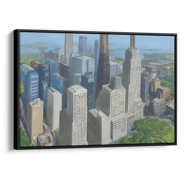 Realism Willis Tower Print - Canvas Art Print by Kanvah