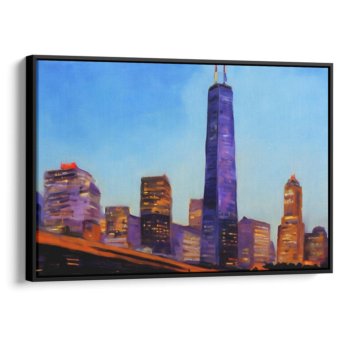 Realism Willis Tower Print - Canvas Art Print by Kanvah