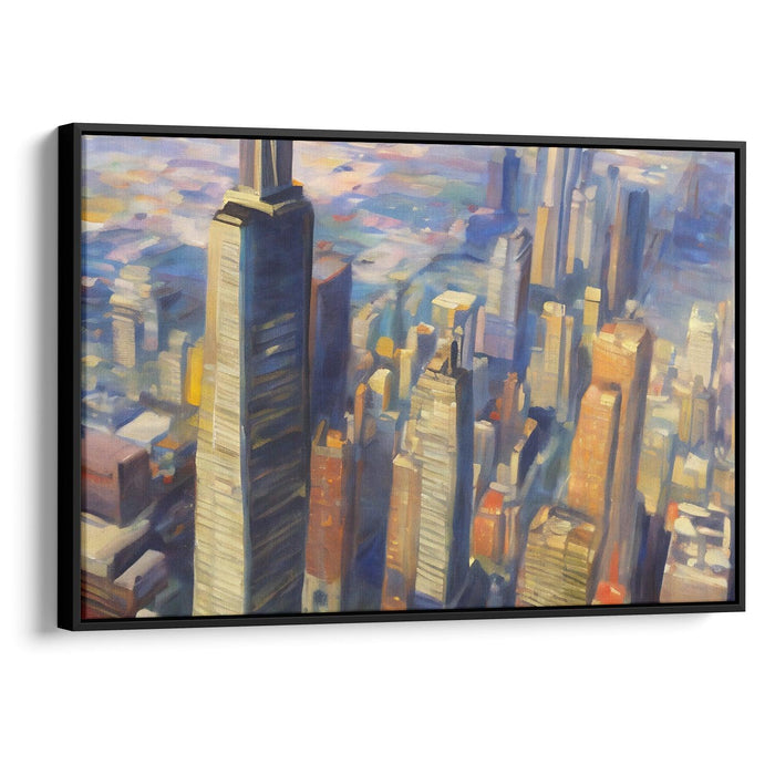 Realism Willis Tower Print - Canvas Art Print by Kanvah