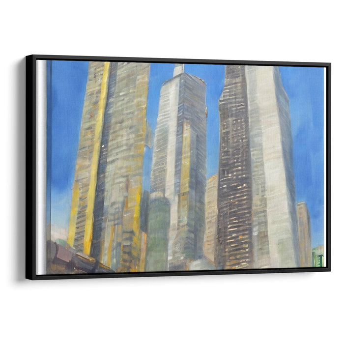 Realism Willis Tower Print - Canvas Art Print by Kanvah