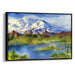 Watercolor Denali Print - Canvas Art Print by Kanvah