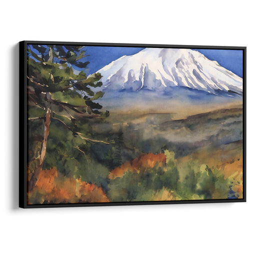 Watercolor Mount St. Helens Print - Canvas Art Print by Kanvah