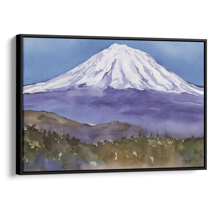 Watercolor Mount St. Helens Print - Canvas Art Print by Kanvah