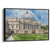 Watercolor Colonnade of St. Peter's Basilica Print - Canvas Art Print by Kanvah