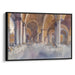 Watercolor Colonnade of St. Peter's Basilica Print - Canvas Art Print by Kanvah