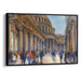 Watercolor Colonnade of St. Peter's Basilica Print - Canvas Art Print by Kanvah