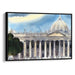 Watercolor Colonnade of St. Peter's Basilica Print - Canvas Art Print by Kanvah