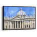 Watercolor Colonnade of St. Peter's Basilica Print - Canvas Art Print by Kanvah