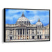 Watercolor Colonnade of St. Peter's Basilica Print - Canvas Art Print by Kanvah