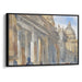 Watercolor Colonnade of St. Peter's Basilica Print - Canvas Art Print by Kanvah