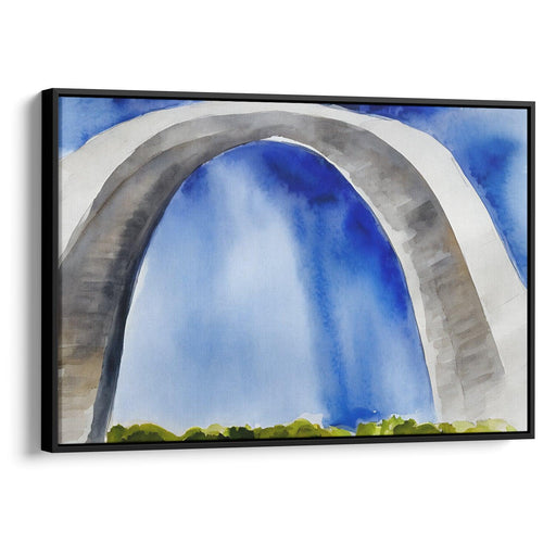 Watercolor St. Louis Arch Print - Canvas Art Print by Kanvah