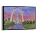 Watercolor St. Louis Arch Print - Canvas Art Print by Kanvah