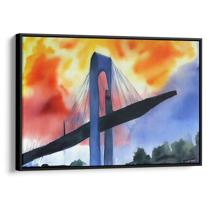 Watercolor St. Louis Arch Print - Canvas Art Print by Kanvah