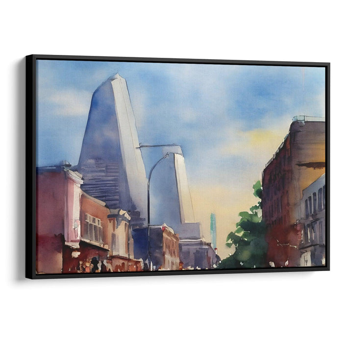 Watercolor St. Louis Arch Print - Canvas Art Print by Kanvah