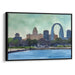 Watercolor St. Louis Arch Print - Canvas Art Print by Kanvah