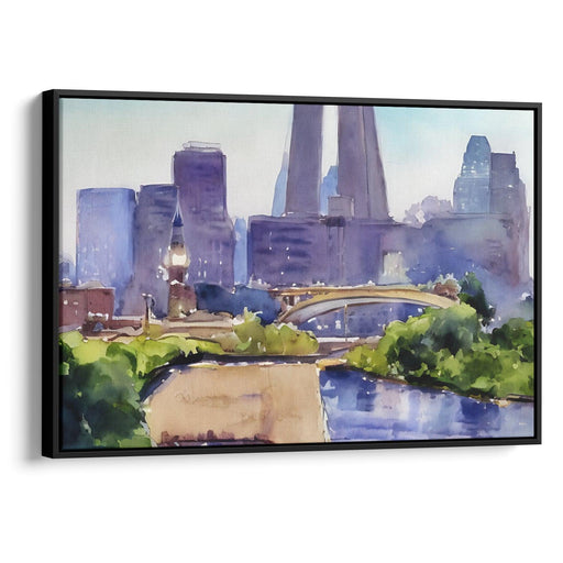 Watercolor St. Louis Arch Print - Canvas Art Print by Kanvah