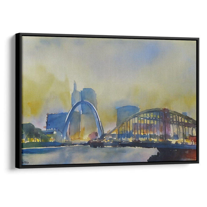 Watercolor St. Louis Arch Print - Canvas Art Print by Kanvah