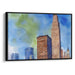 Watercolor Willis Tower Print - Canvas Art Print by Kanvah