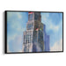 Watercolor Willis Tower Print - Canvas Art Print by Kanvah