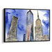 Watercolor Willis Tower Print - Canvas Art Print by Kanvah