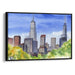 Watercolor Willis Tower Print - Canvas Art Print by Kanvah