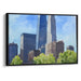 Watercolor Willis Tower Print - Canvas Art Print by Kanvah