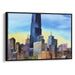 Watercolor Willis Tower Print - Canvas Art Print by Kanvah