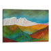 Abstract Rocky Mountains Print - Canvas Art Print by Kanvah